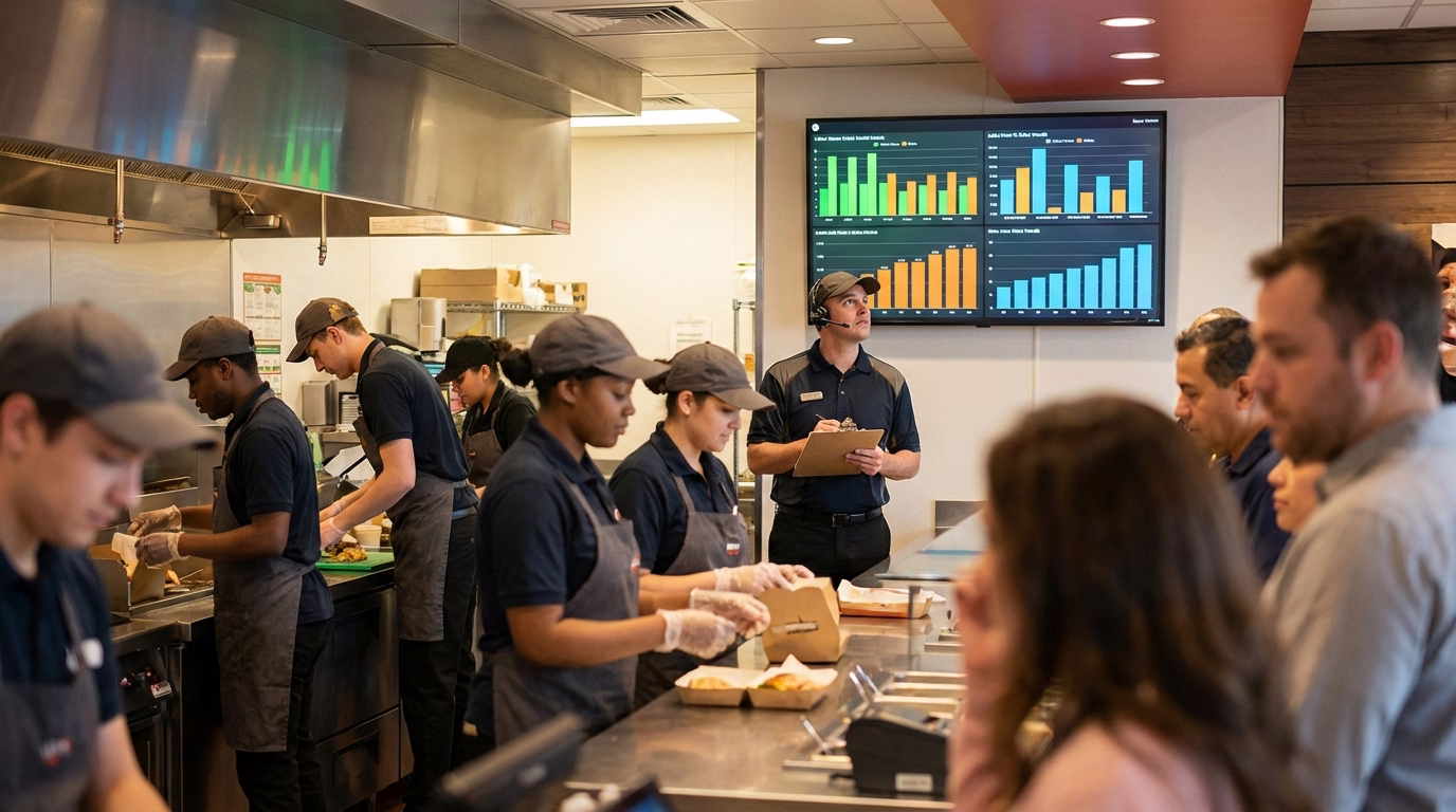 Labor cost percentage shows what portion of revenue goes to labor. Learn industry benchmarks (restaurants 25-35%, retail 10-20%), how to calculate your ratio, and why 30% of restaurants cite sales as their top challenge in 2026.