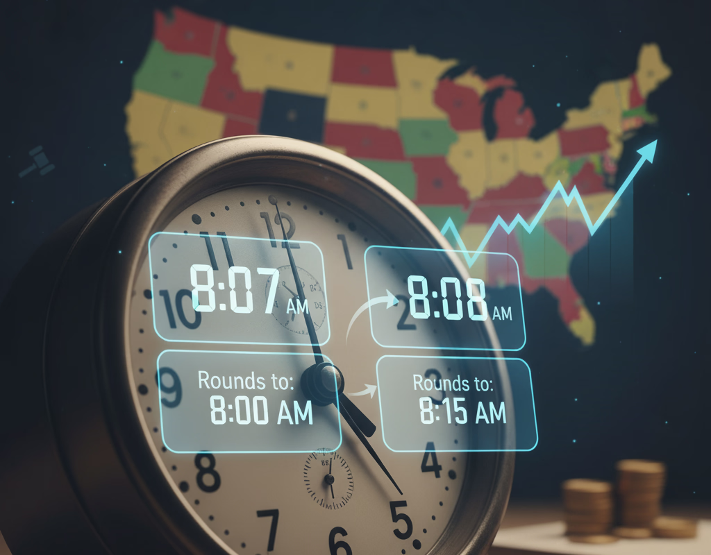 Master the 7-minute rounding rule with compliance strategies that prevent $3.5M wage disputes. Includes state requirements, violation examples, and implementation checklist.