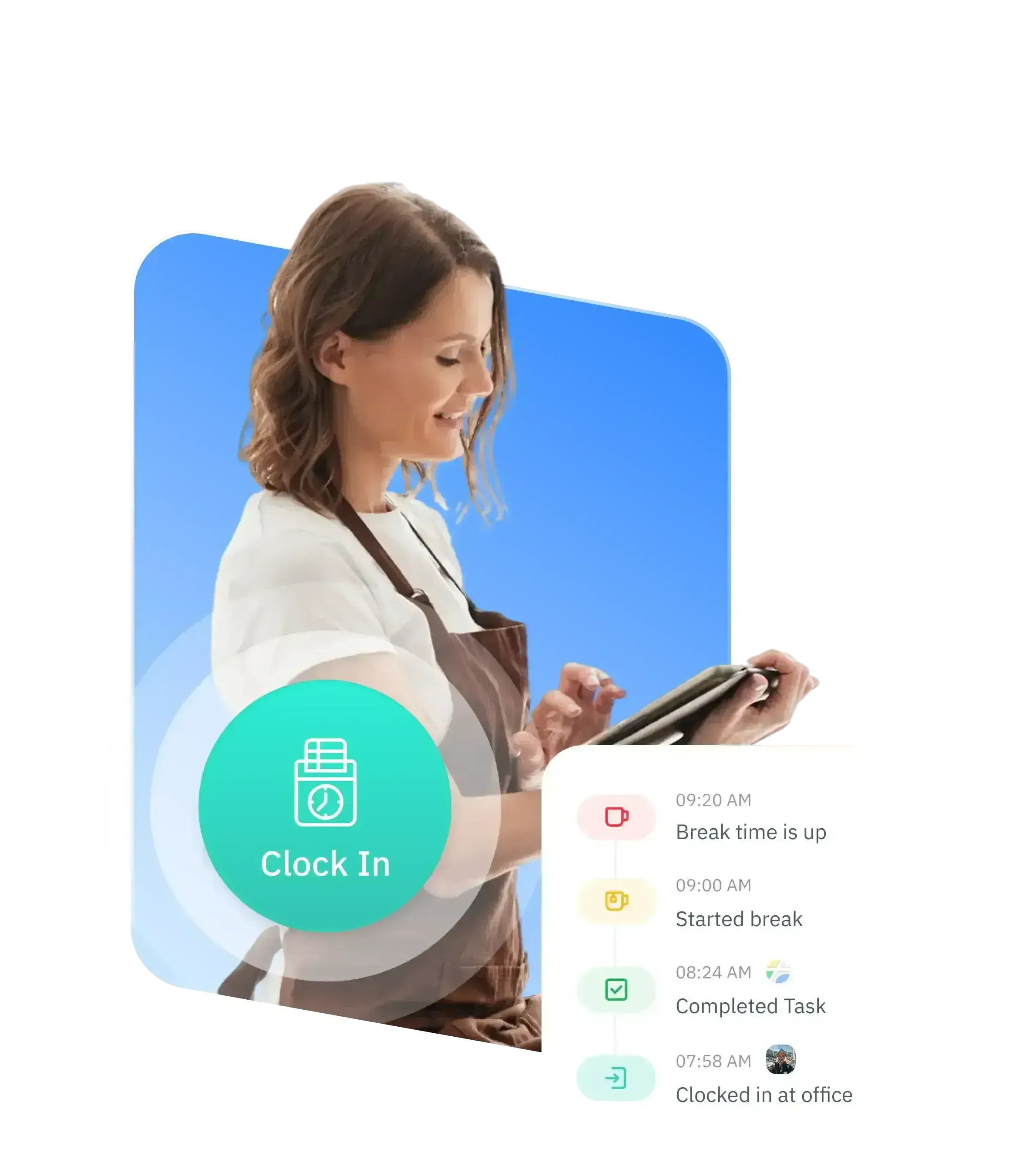 Job site clock in and attendance verification