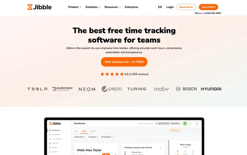 Jibble time tracking software for construction contractors