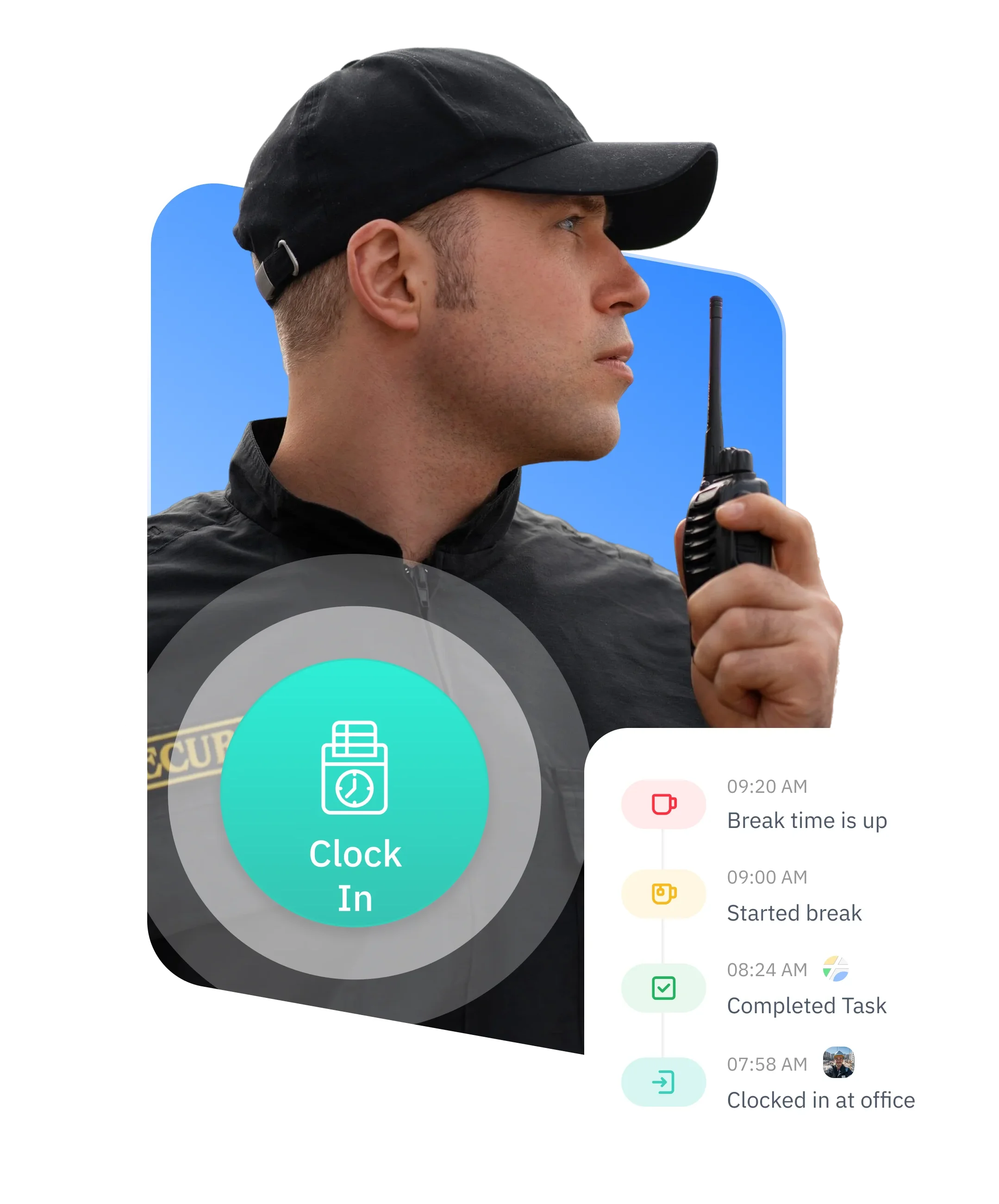 Real time guard attendance