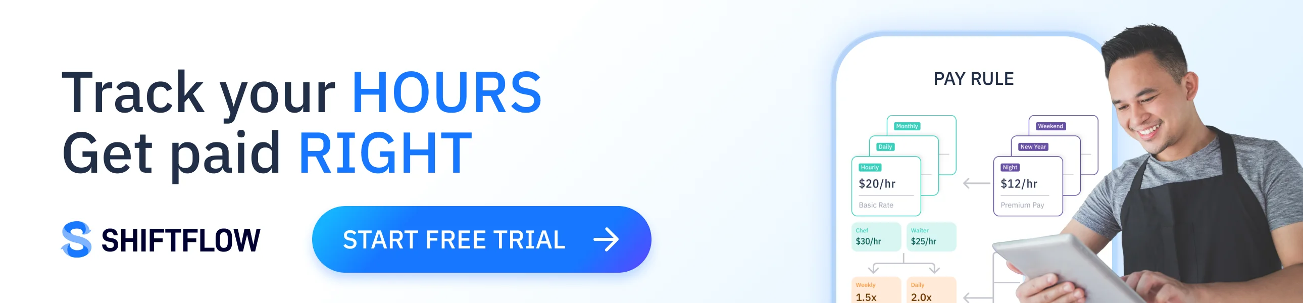 Sign up for ShiftFlow - Start your free trial